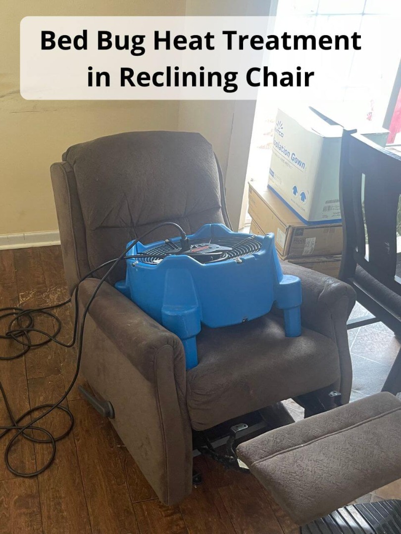 bed bug heat treatment reclining chair